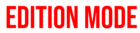 edition mode wordmark red